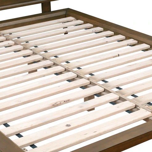 Walnut platform bed