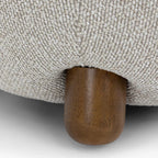 Warm gray plush lounge chair