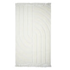 White loop pile carpet