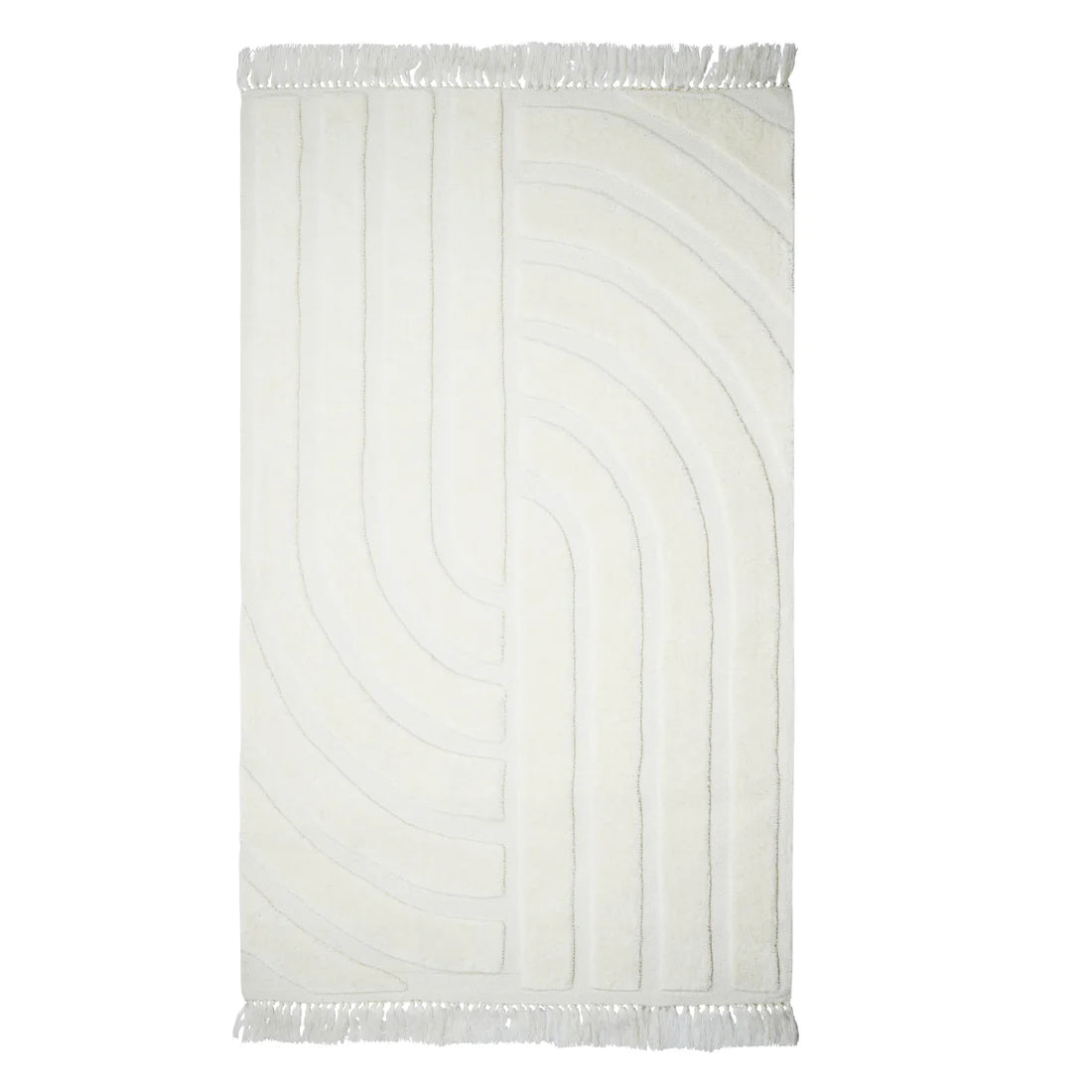 White loop pile carpet
