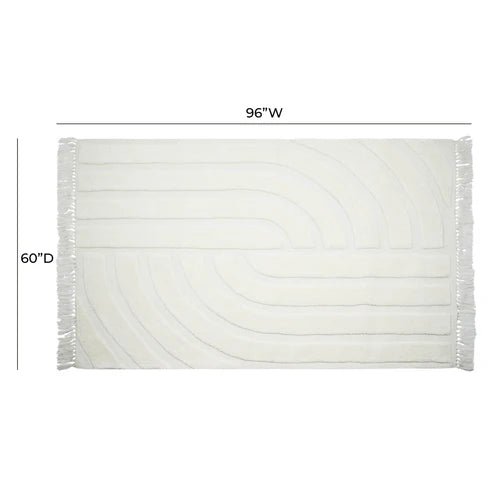 White loop pile carpet