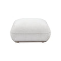 White commercial grade blue chenille footstool