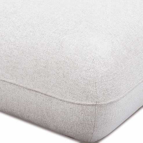 White commercial grade blue chenille footstool