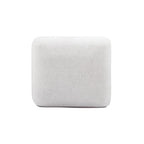White commercial grade blue chenille footstool