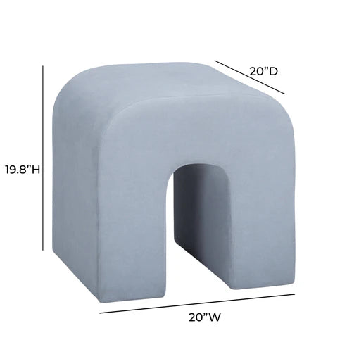 Velvet footstool