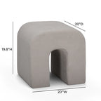 Velvet footstool