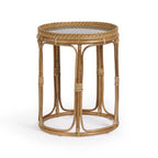 Rattan side table