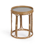Rattan side table