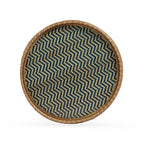 Rattan side table