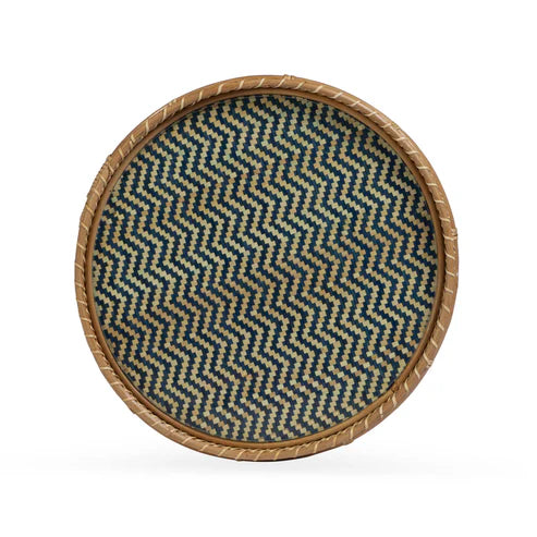 Rattan side table